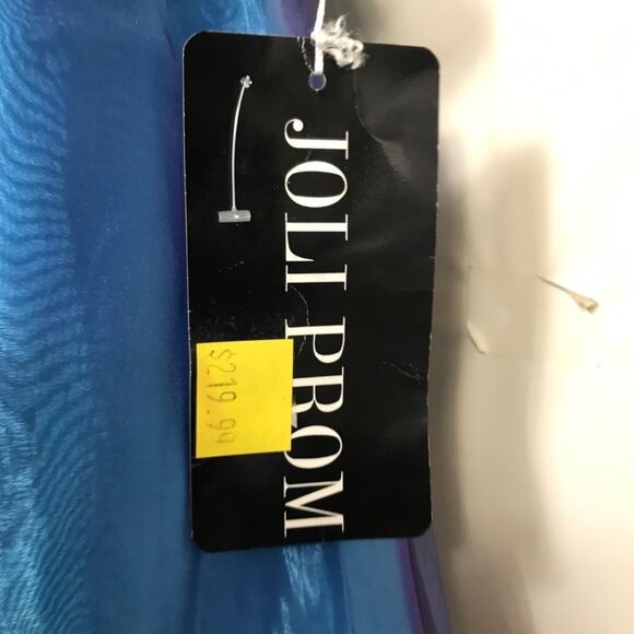 Joli Prom Turquoise Sequin Ball Gown Formal Dress Women’s Size 4 - Picture 5 of 10